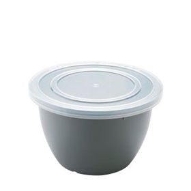 Reusable PP bowl, dark grey